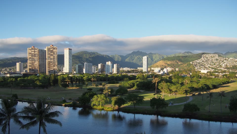 East Honolulu on the town side of the Ko'olau Mountains, Oahu