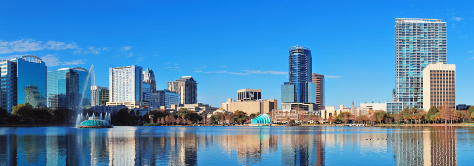 Orlando, Florida skyline in the morning light